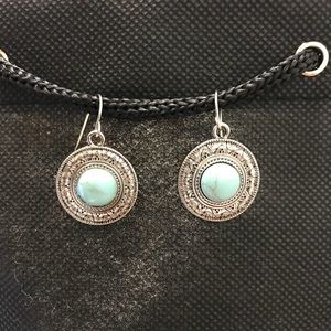 Turquoise Medallion Earrings